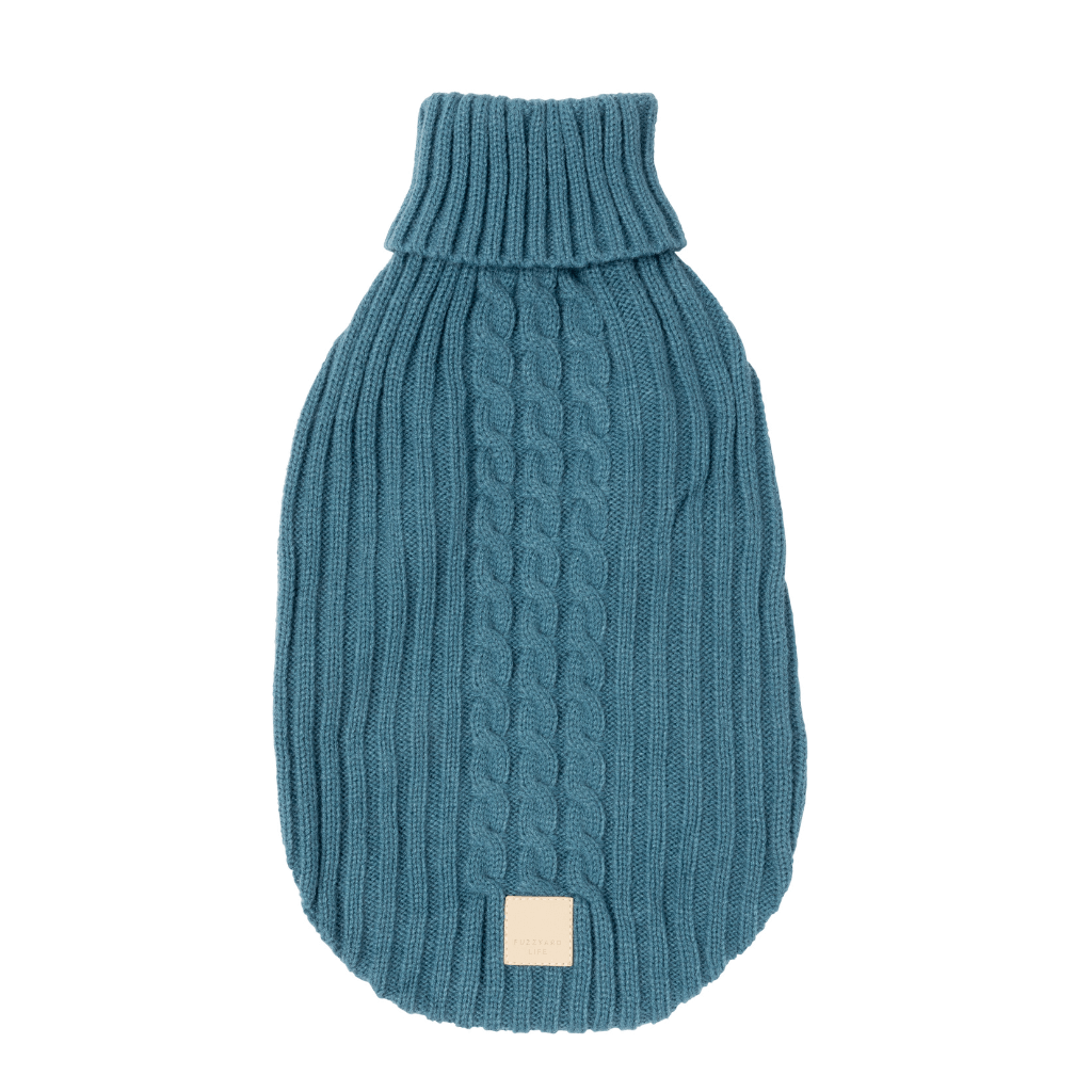 French Blue - FuzzYard Life Knitted Sweater