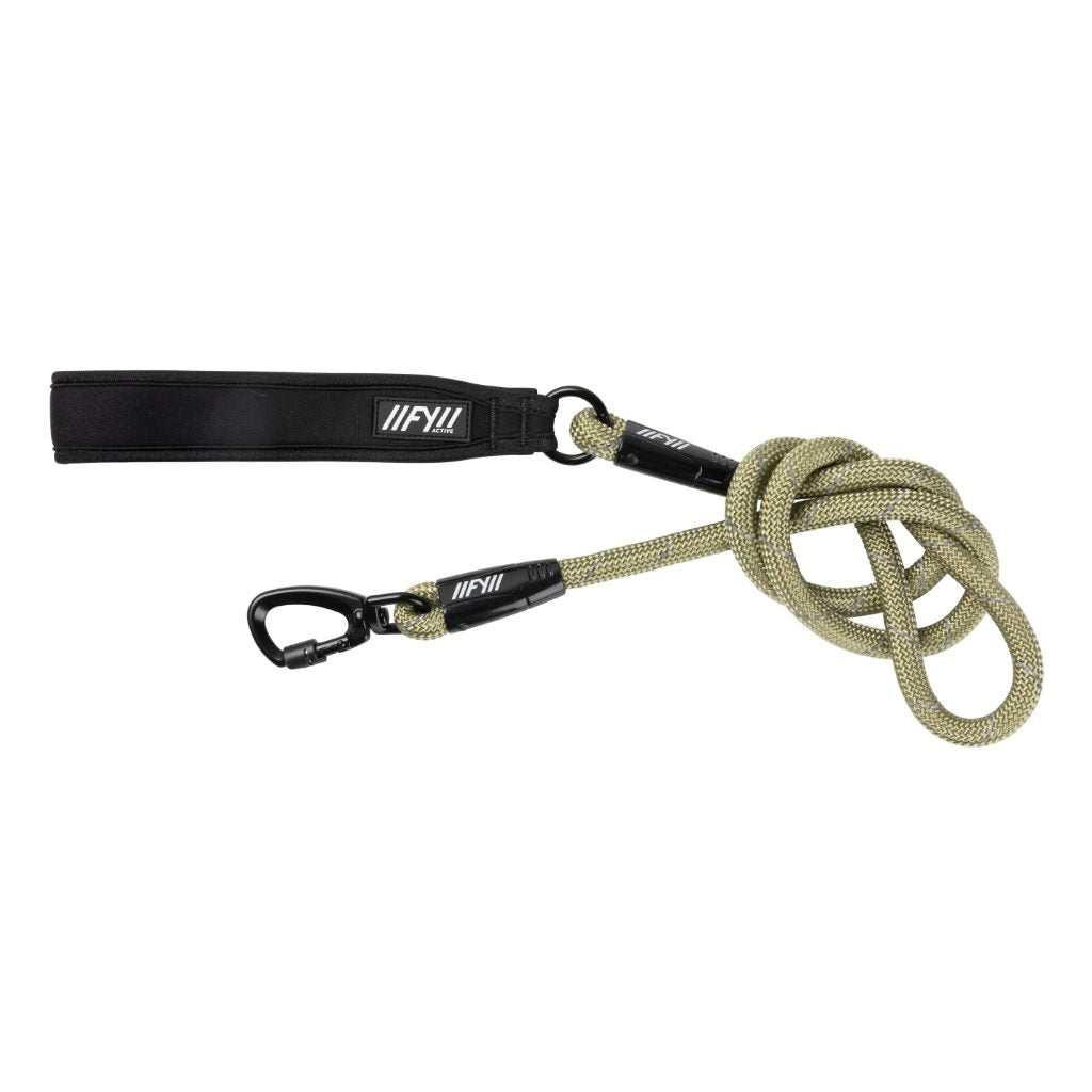 Khaki - FY Active Rope Dog Leash