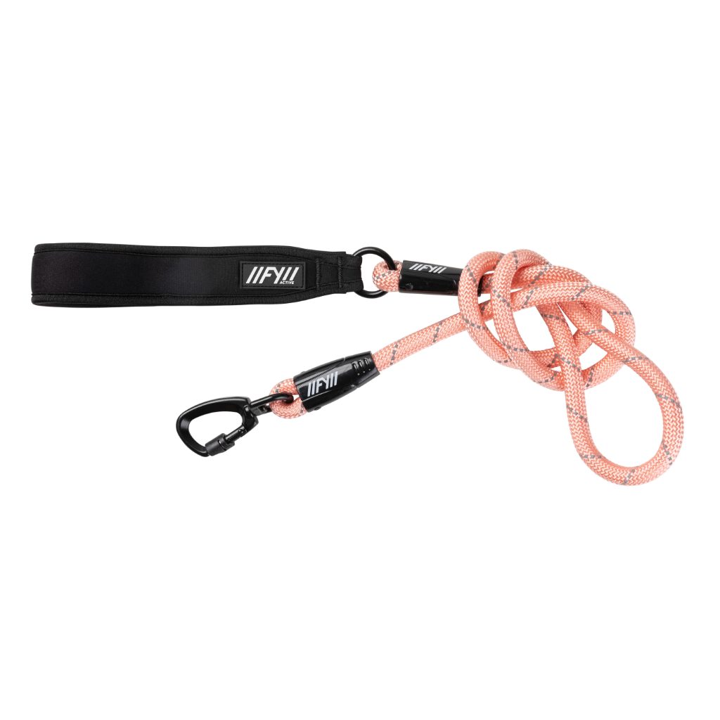 Peach - FY Active Rope Dog Leash