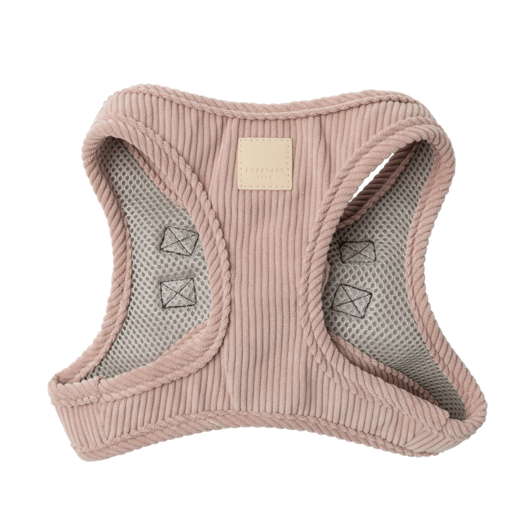 Soft Blush - Arnés Step In de pana FuzzYard Life