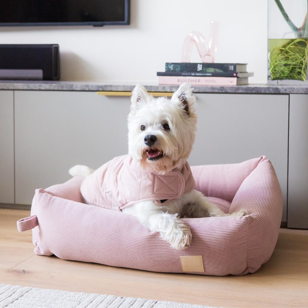 Soft Blush - Letto per cani in velluto a coste FuzzYard Life