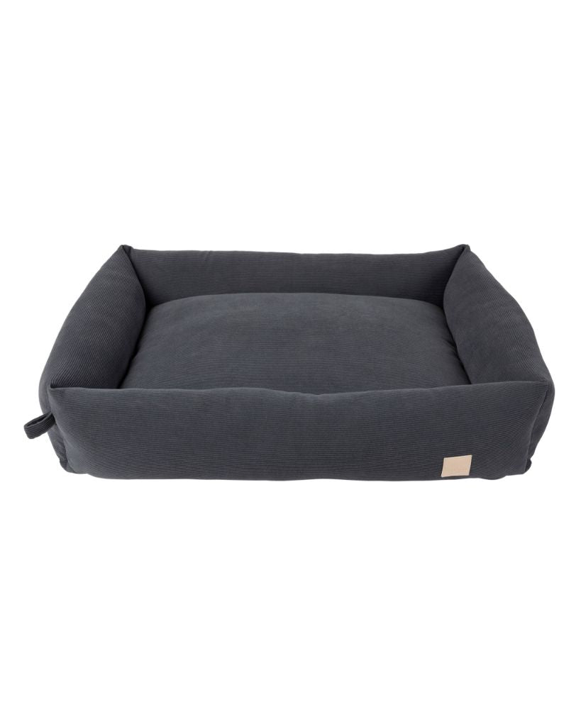 Slate Grey - FuzzYard Life Corduroy Dog Bed