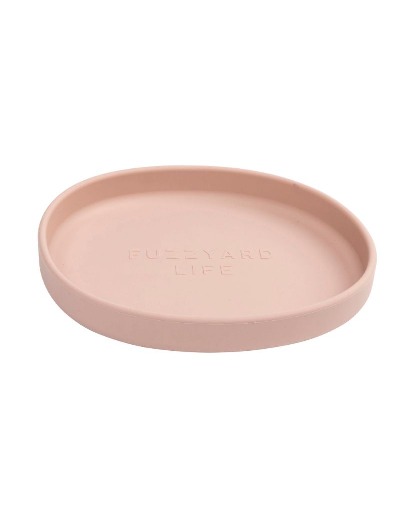 Soft Blush - FuzzYard Life Mangiatoia piatta in silicone per gatti