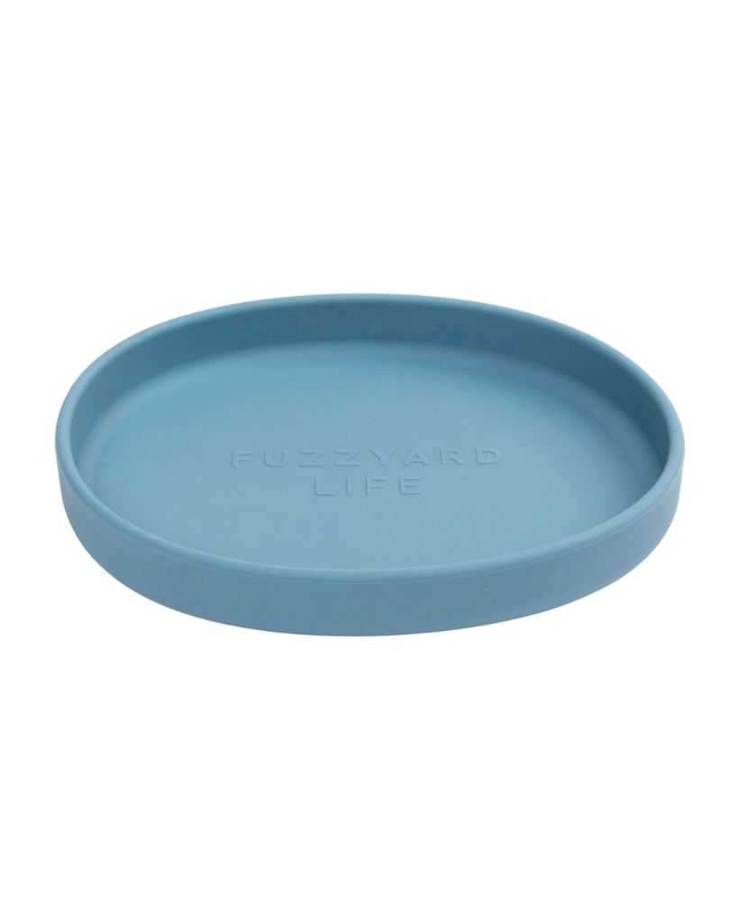 French Blue - FuzzYard Life Mangiatoia piatta in silicone per gatti