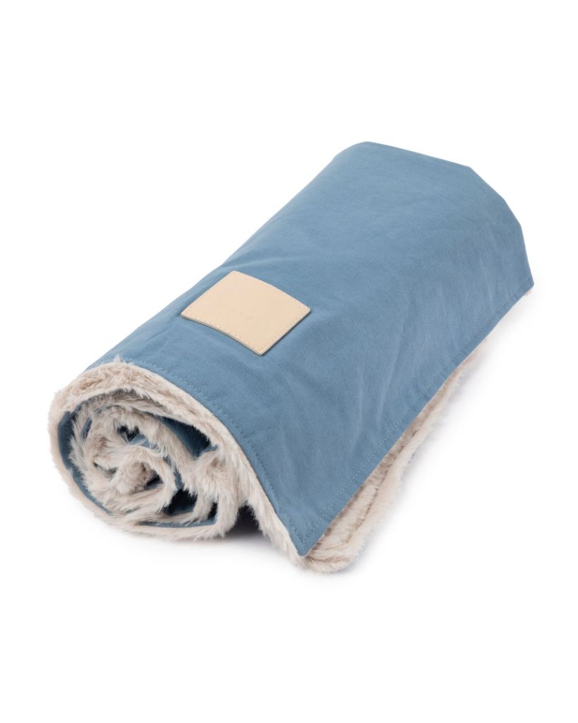 French Blue - FuzzYard Life Reversible Blanket