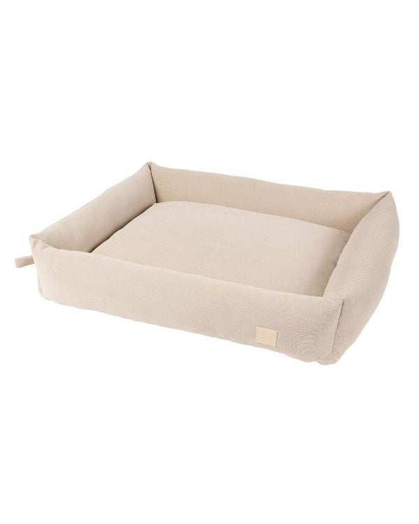 Sandstone - FuzzYard Life Corduroy Dog Bed