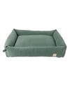 Life Myrtle Green - Cama para perros de pana FuzzYard Life