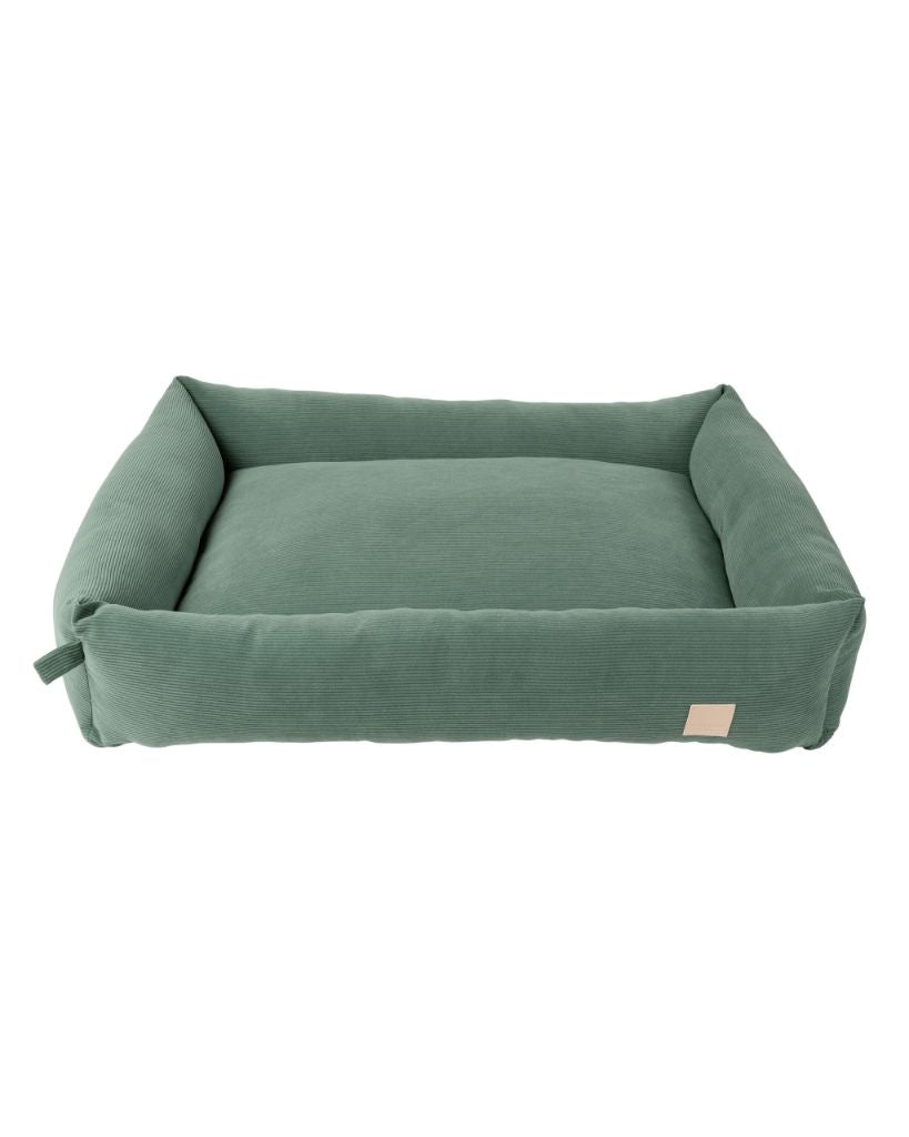 Life Myrtle Green - FuzzYard Life Corduroy Dog Bed