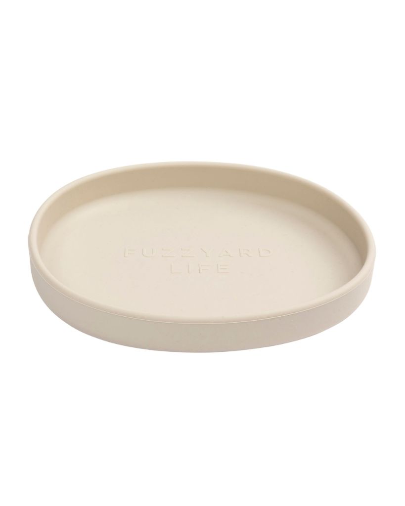 Sandstone - Comedero plano de silicona FuzzYard Life para gatos