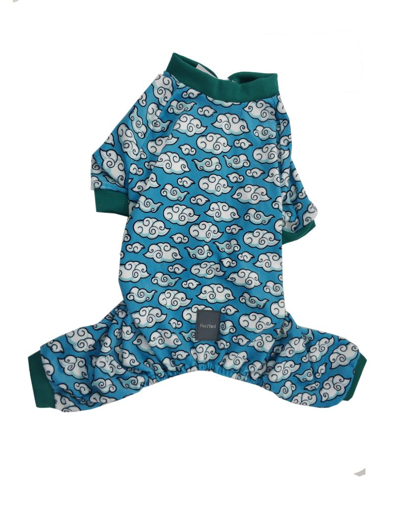 Dog Pyjama Cloudy Skies