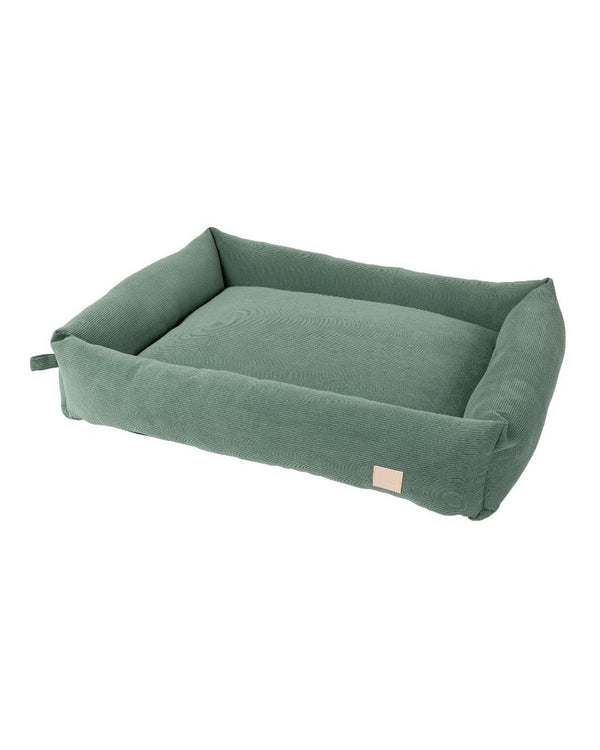 Life Myrtle Green - FuzzYard Life Corduroy Dog Bed