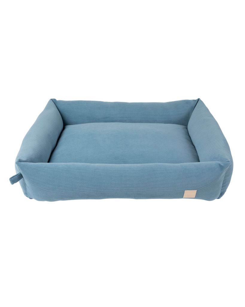 French Blue - FuzzYard Life Corduroy Dog Bed