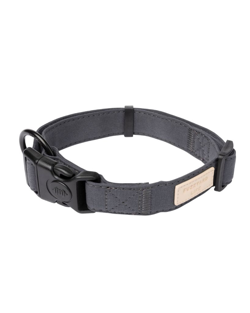 Slate Grey - Collare per cani in cotone FY Life
