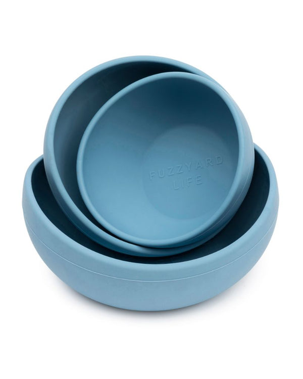 French Blue - FuzzYard Life Silicone Feeder
