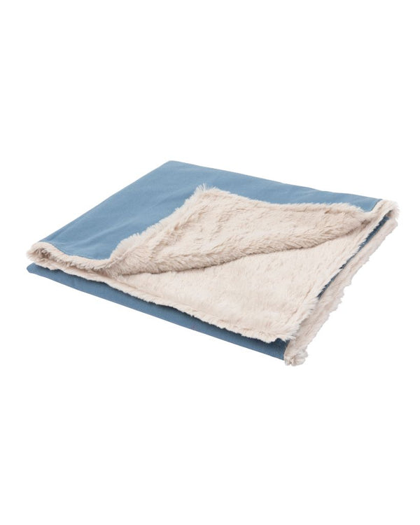 French Blue - FuzzYard Life Reversible Blanket