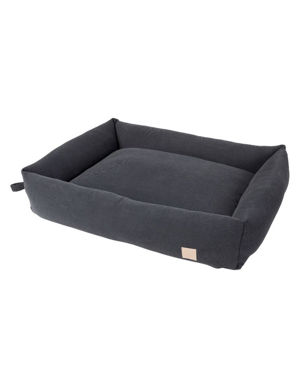 Slate Grey - FuzzYard Life Corduroy Dog Bed